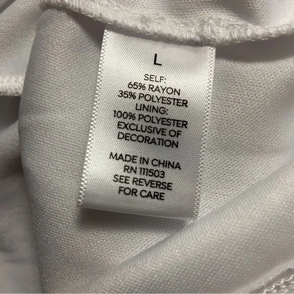 Dress Barn Westport White Sleeveless Dress Embroidered Flowy Boho - Picture 12 of 13